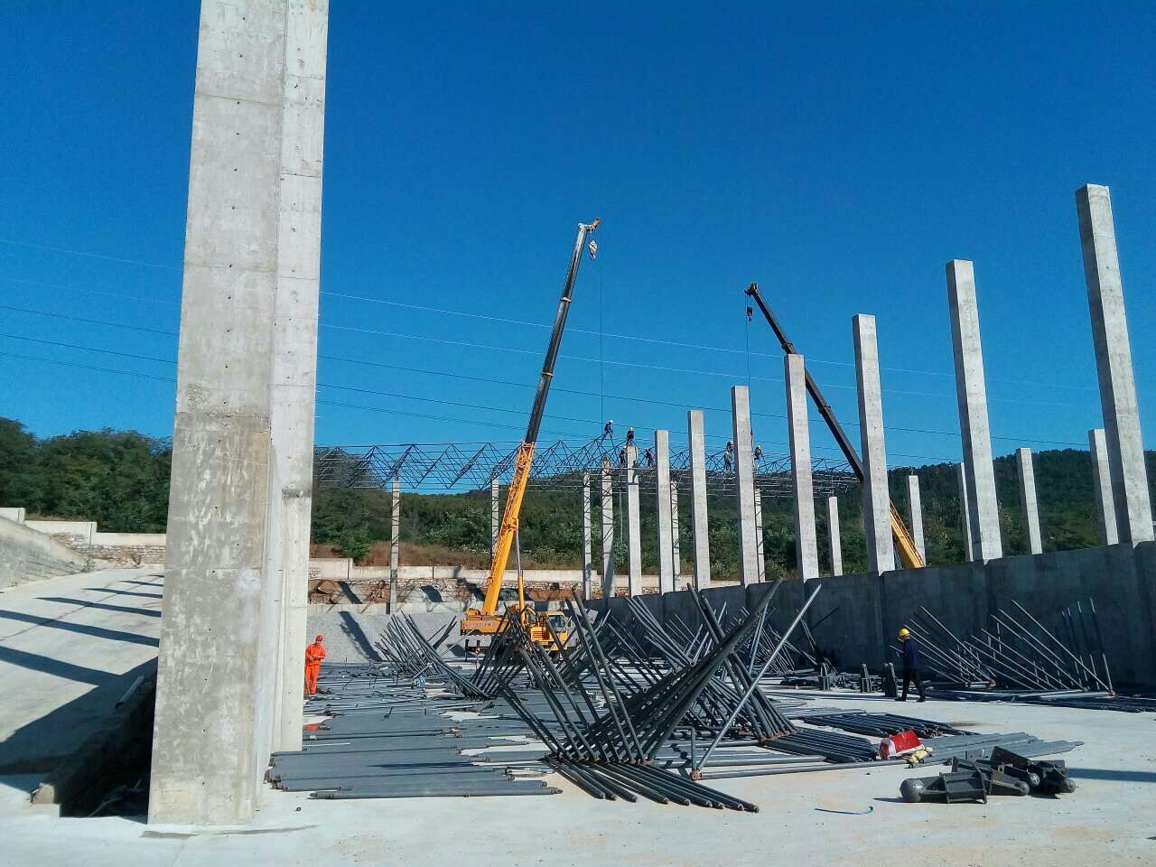 黄冈搅拌站网架